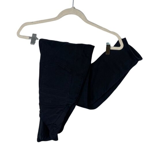 Madewell Black Maternity Skinny Jeans Over The Belly Lunar Wash Size 25 Denim - Picture 8 of 16